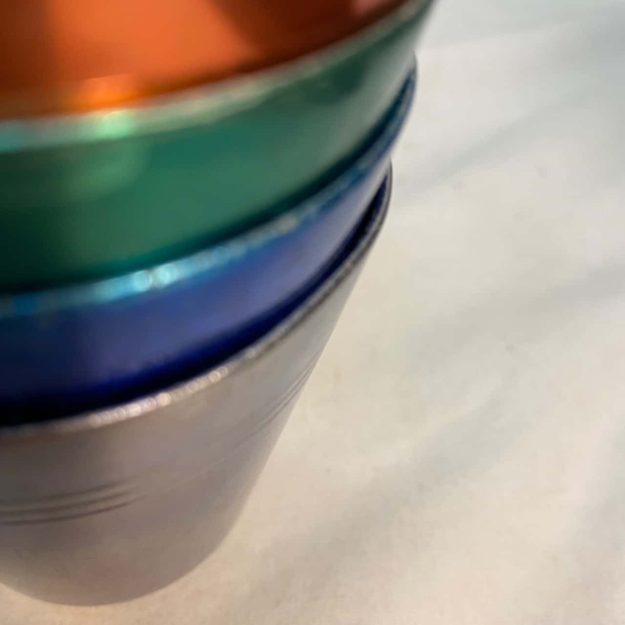 Peacock Ware Stokes Melbourne Anodised Aluminium Cups and cooler case(s)