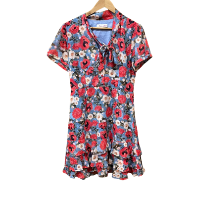 Alannah Hill Blue Floral Dress Size 12