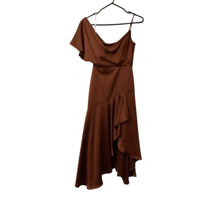 Womens Forever New Size 4 Cocktail Dress Brown 