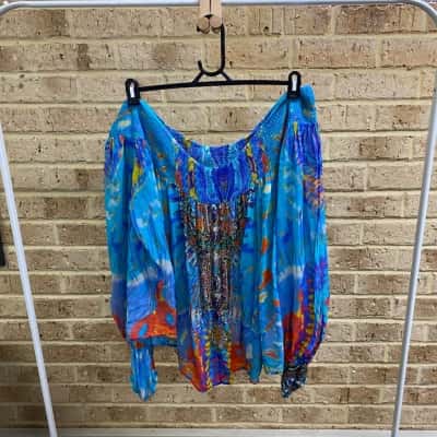 Womens Camilla embellished silk top Size 1 