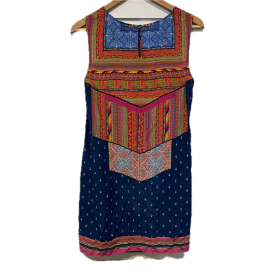 Kachel Womens  Size 12 Sleeveless Dress  Blue / Multicoloured / Pattern 