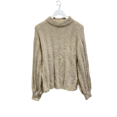 Aje Knit Jumper  - Size S - Beige - Apaca / Wool / Nylon Blend 