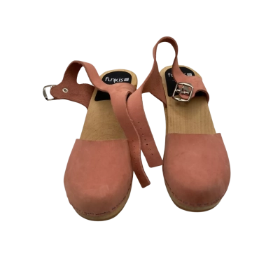 Funkis Womens  Size 42 Wood Sandals Pink  
