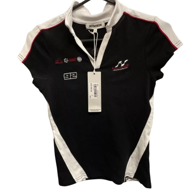  Womens  Neovision Size S Black/White/red Tee BNWT