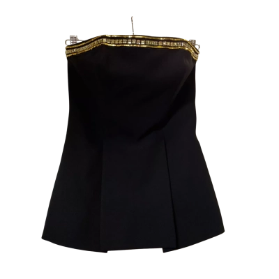 Sass & Bide Womens  Size 6 Sleeveless Top Black  / Gold trim