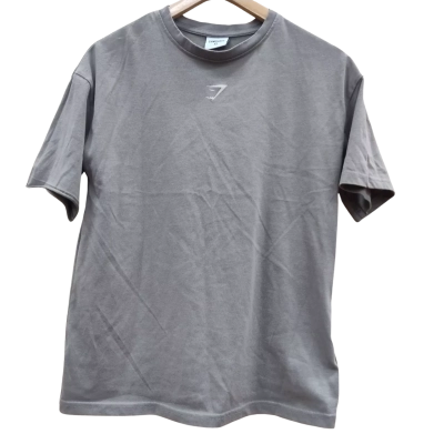 Gymshark Unisex Size XS Short Sleeve Shirt Olive (15)