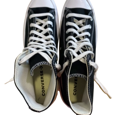 Converse Unisex shoes Size UK 11 Black  / White 