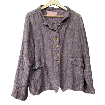 Grizas Womens Size L Black /Pink Woven Light Jacket  