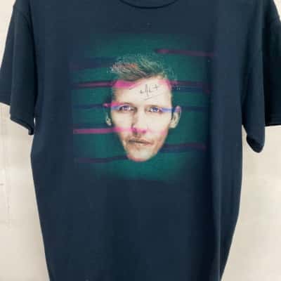 James blunt 2014 world tour Mens  Size M Short Sleeve T-shirt Blue 