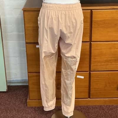 Nike Womens  Size M Sports Tracksuit Pants Beige 