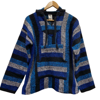  Mexitraders Womens  Size M Baja Hoodie Multicoloured 