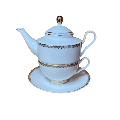 Maxwell & Williams Teas & C's Classic Tea for One with Infuser 380ML White/Gold