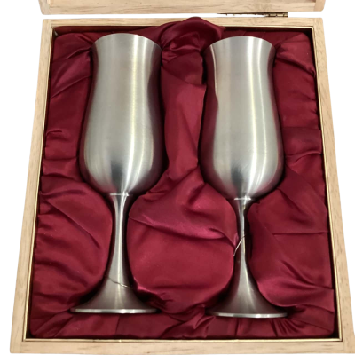 Selangor Pewter Goblets Boxed