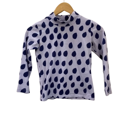 Gorman Kids  Size 6 / 7 Top Blue / Polka Dot 