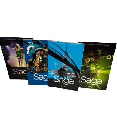 Saga - Volumes 4,5,6,7 - Paperback Comic Books