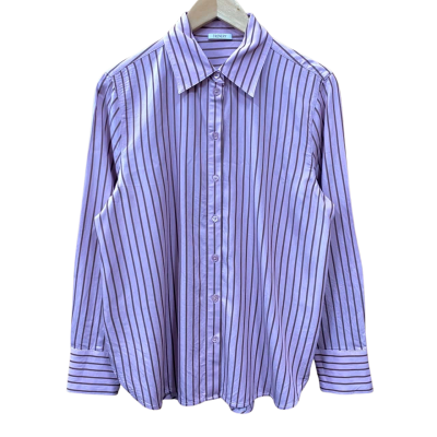 Trenery Pink/Brown Striped Shirt Size 12