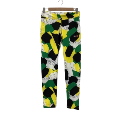 Adidas x Lego Kids  Size 16 Leggings Green / Yellow BNWT RRP$65
