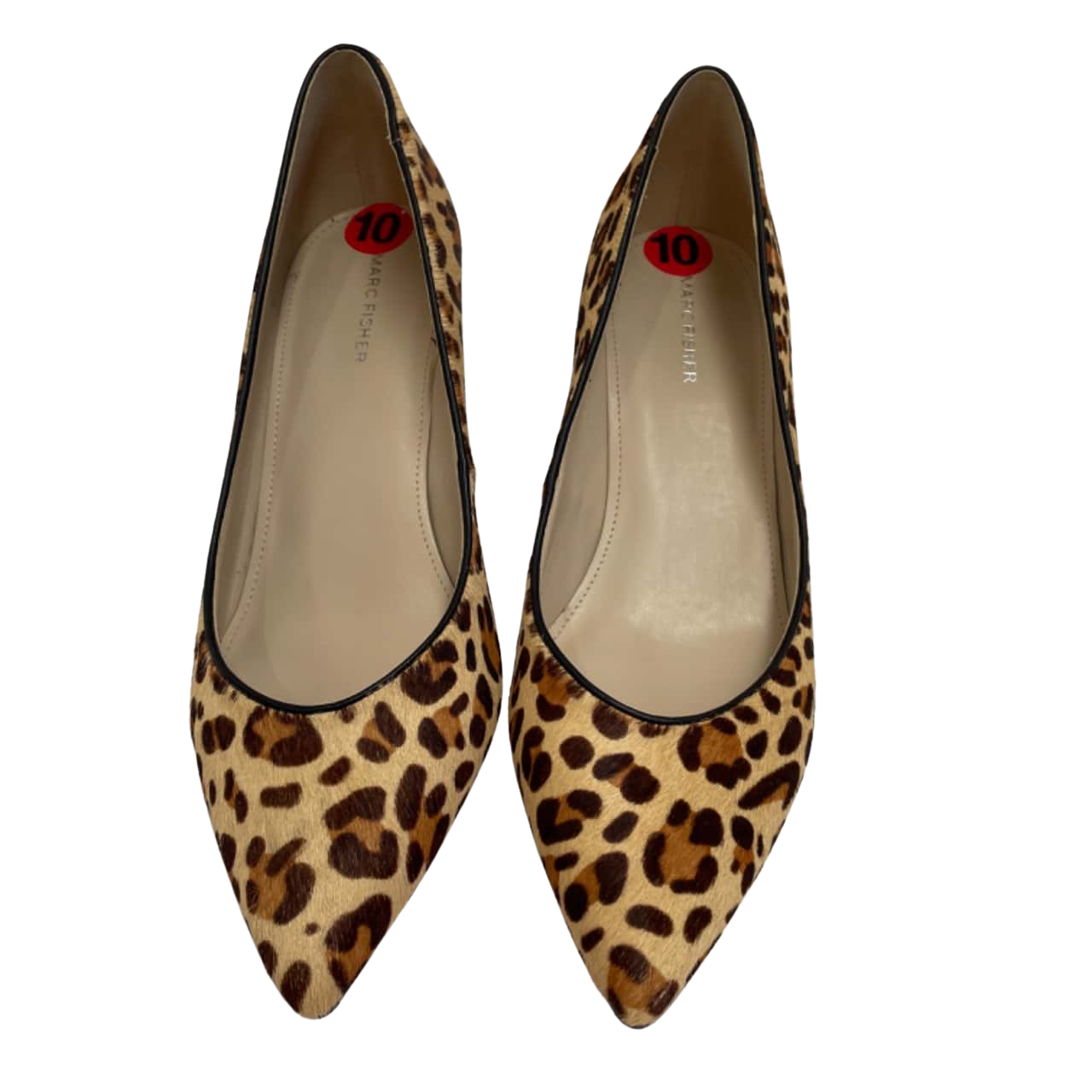 MARC FISHER Womens Ivory Animal Print Embossed Padded Revati Pointed Toe Stiletto Zip-Up Booties M