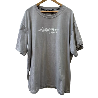 Demfings Mens Size XXXXL Grey T-Shirt