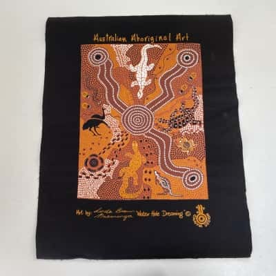 Australian Aboriginal Dot Art Linda Brown Nabanunga Water Hole Dreaming 