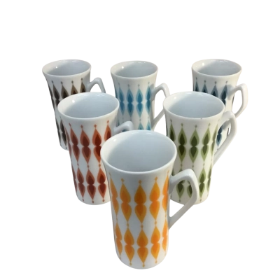 Vintage Mokar China Cups as pictured