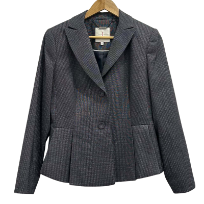Jasper Conran  Womens  Size 12 Blazer charcoal Checked 