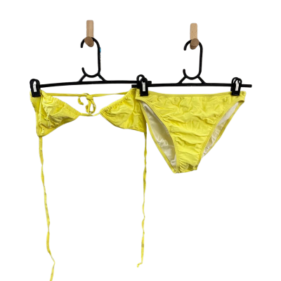  Womens yellow Lycra bikini set Size 14 
