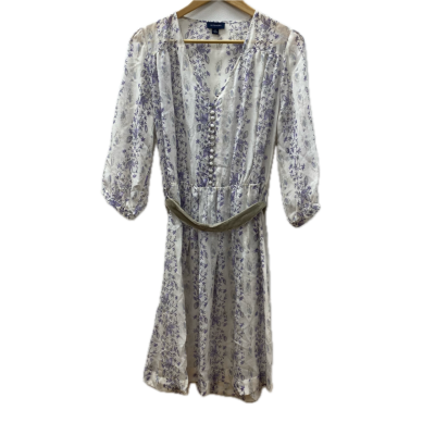 Witchery Womens Size 10 Casual Dress / Midi Dress Floral / Purple / White 