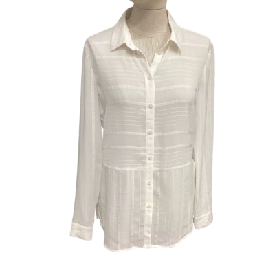 Armani Exchange Womens  Size S Long Sleeve Shirt White 