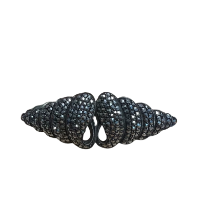 Vintage marcasite silver dress clip 