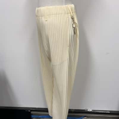  Womens  Size S Cream  404 Harbour plisse pants 