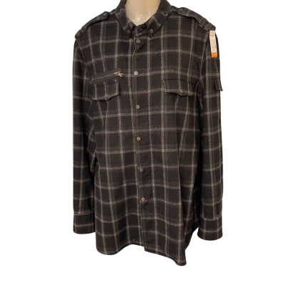 Calibre Mens  Size 4 Front Zipper Black  / Grey 