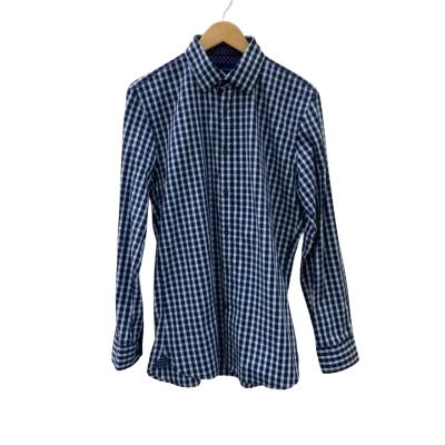 Flinders Lane Mens  Size S Checked Shirt Blue / Green / Gingham 