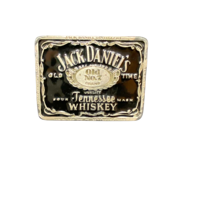  Unisex - Belt Buckle Only - Jack Daniels - Black  / Silver 