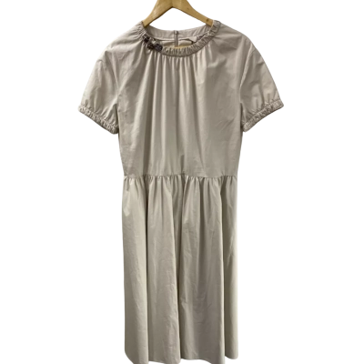Max Mara Womens  Size 44 Cocktail Dress Cream 