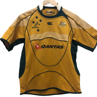 Kids Wallabies Rugby Top Size 10 Yrs