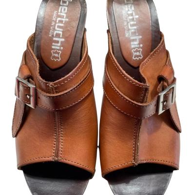 Bertuchi Women’s  Size 40 Tan Clog heels Made in Spain 