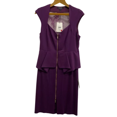 Montique Women’s Magenta Midi Dress Size 14 