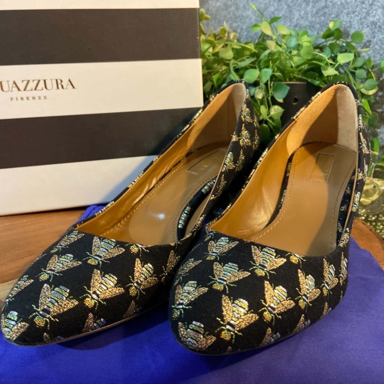 Escarpins Aquazzura En Velours Brun - Taille 40.5, Talon Haut, Neuf Avec Boîte