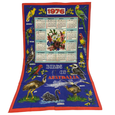 Vintage Tea-Towel - 1976 - Birds of Australia