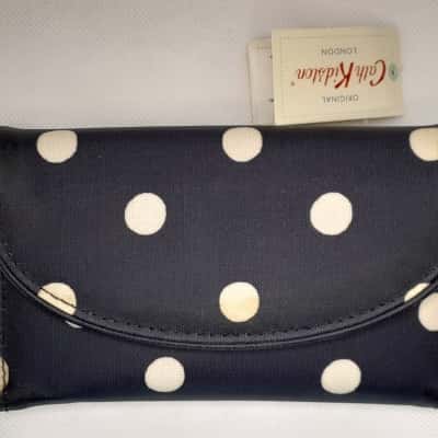 Cath Kidston Womens Purse Navy Blue / Polka Dot 