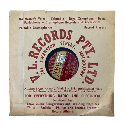 2 x Vintage 78 RPM Shellac Records - Reginald Dixon - Silvana Mangano