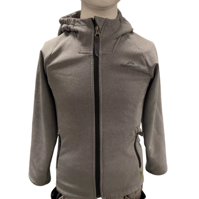 Near new condition Kathmandu Kids  Size 8 Jacket with hood- colour Grey - please read description 