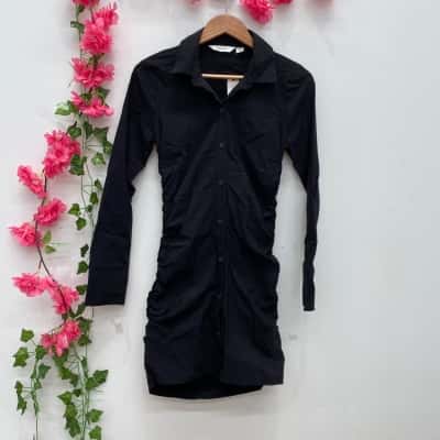 Glassons Womens Shirt Dress Size 10  Black  