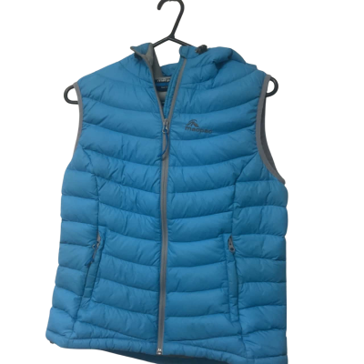 Women’s Macpac Size 12 puffer Vest Jacket Blue 