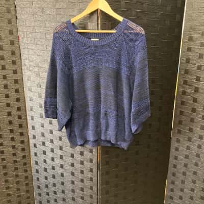 Gorman Womens  Size 18 Jumper Black  / Blue 