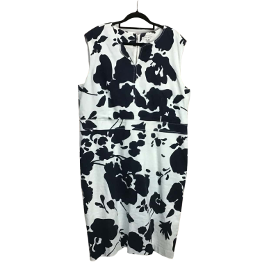 Trenery Womens  Size 18, 98% Cotton Sleeveless Dress 