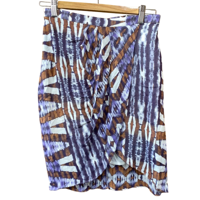 Wish Australia Brown/Purple Patterned Mini Skirt Size XXS/6