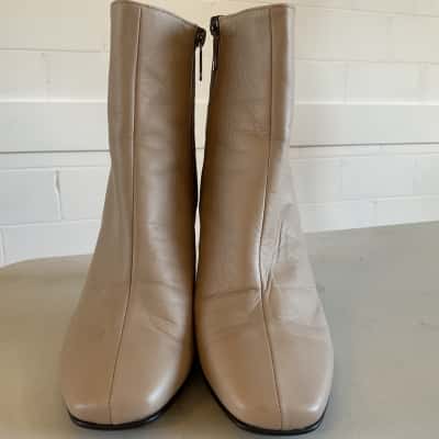 Anteprima Womens  Size 37 Beige Leather Boots 
