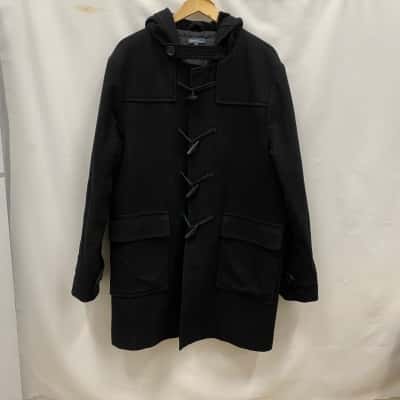 Kenji Mens  Size XL Wool Blend Winter Jacket Black  